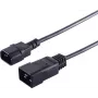 Virtajohto musta 2,5 m S/CONN 60016