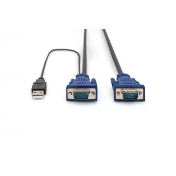 KVM-kaapeli USB Digitus DS-19232 3 m PS/2