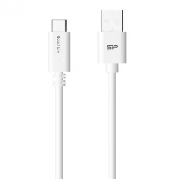 Silicon Power Boost Link PVC LK10AC USB-kaapeli 1m USB A USB C valkoinen
