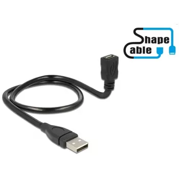 USB-kaapeli DeLOCK 0,5 m USB2.0-A/USB2.0 Micro-B