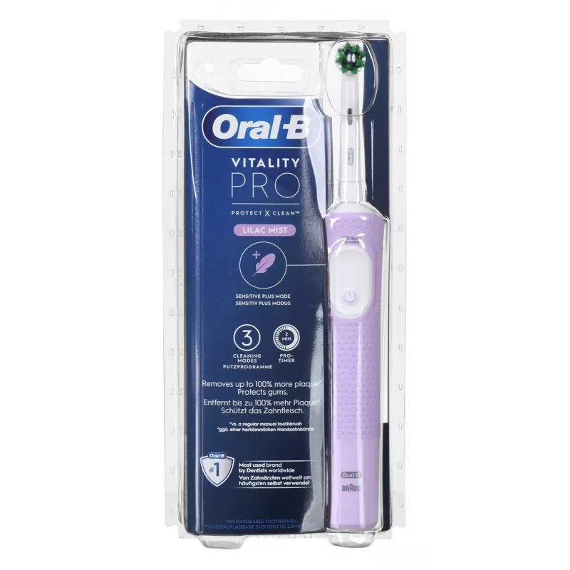 Oral-B Vitality Pro D103 Lilac sähköhammasharja 3 tilaa ajastin lila