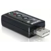 DeLOCK USB-äänisovitin 7.1 - äänikortti - stereo - USB (61645)