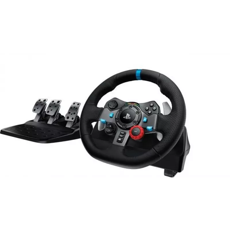 Logitech G G29 -ratti + polkimet PlayStation 3, PlayStation 4 analoginen USB 2.0 musta