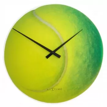 NeXtime kello 8803 Roger, Ø30 cm, seinäkello, keltainen