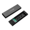 Qoltec 50312 M.2 NVMe SSD -kotelo, USB Type-C, musta