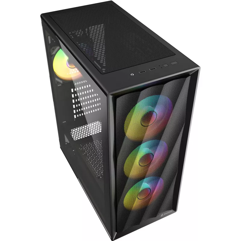 Sharkoon VK4 ARGB ATX tietokonekotelo, musta