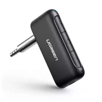 Ugreen CM276 Bluetooth 5.0 -audiovastaanotin AUX-kuulokeadapteri musta