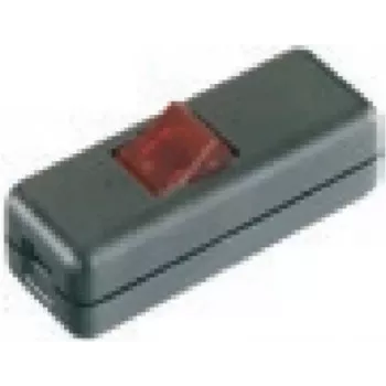 Bachmann 8010 - keinupainike - 2P - musta - punainen - 250 V - 80 mm - 30 mm
