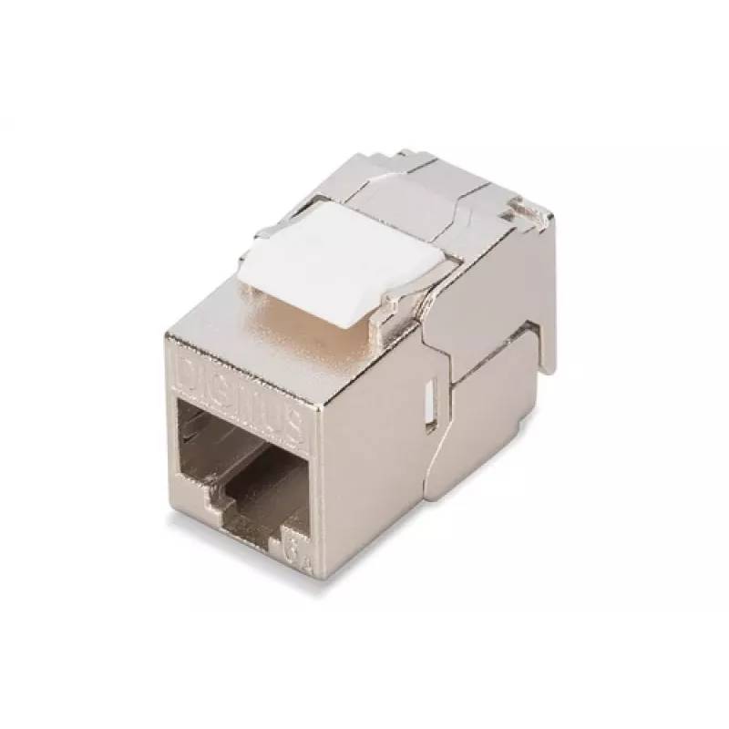 Keystone-moduuli Digitus CAT 6A RJ-45 suojattu hopea 1 kpl