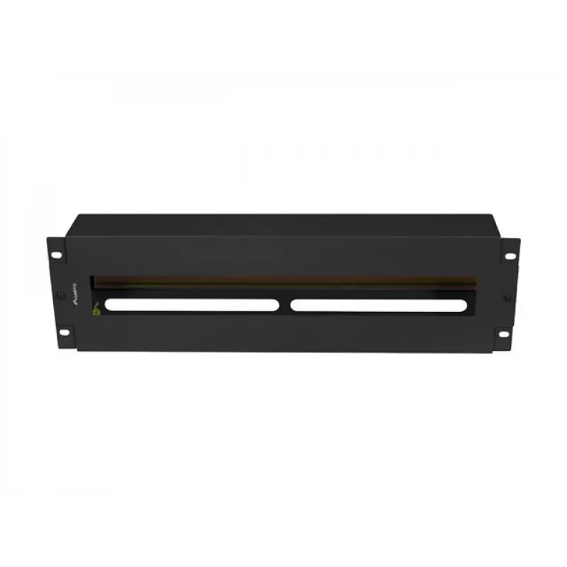 Lanberg AK-VDP103-B 19 tuuman 3U jännitteenjakopaneeli DIN-kiskolla TS-35, musta