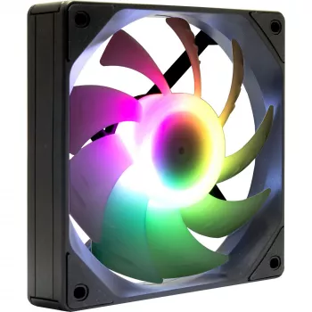tietokonekotelon tuuletin INTER-TECH ES-011, 120 mm, musta, 1 kpl