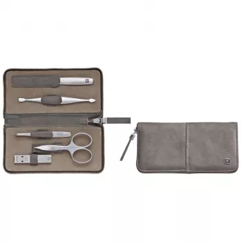 ZWILLING 97445-005-0 manikyyri-pedikyyri-lahjasarja ruostumaton teräs taupe 5 lisäosaa