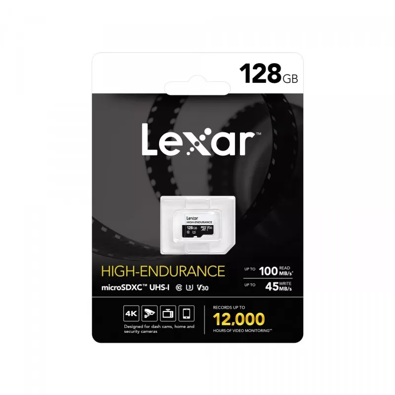 microSD High Endurance -kortti 128GB C10 A1 U1 V30 100/45MB/s