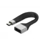 ROLINE USB 3.2 Gen 2 silikonikaapeli, C-A, ST/BU, 10 Gbit/s, Emark, musta, 11 cm (11.02.9016)