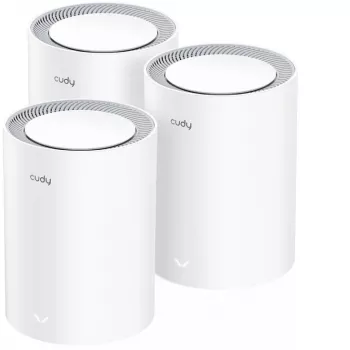 Cudy M3000 3 kpl:n pakkaus Mesh-WLAN-järjestelmä dualband (2,4 GHz / 5 GHz) Wi-Fi 6 (802.11ax) harmaa, valkoinen 1 sisäinen