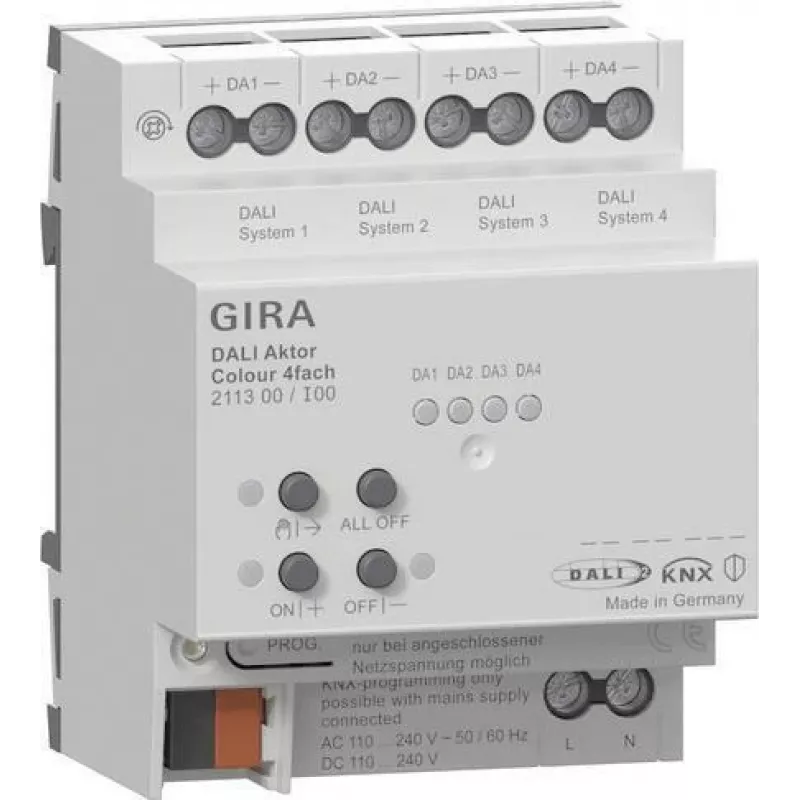 GIRA 211300 DALI-toimilaite Colour 4f KNX REG (211300)