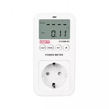 Pistorasia energiankulutusmittarilla Unit UT230B-EU — pistorasiasovitin kilowattituntimittarilla