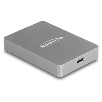 DeLOCK USB Type-C -kortinlukija CFexpress XQD alumiini harmaa 10000 Mbit/s