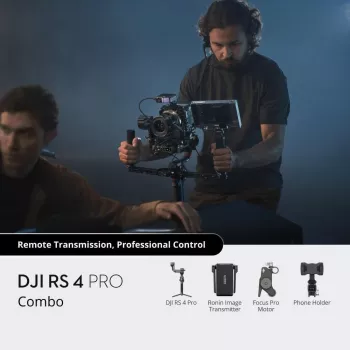 Käsikameran vakain DJI RS 4 Pro musta hiilikuitu 360° kääntö