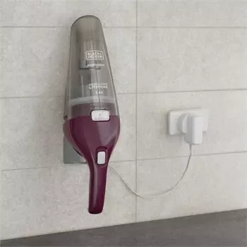Black & Decker NVC115W käsipölynimuri harmaa, violetti ilman pussia