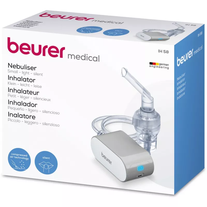Beurer IH 58 kompressorisumutin, harmaa/valkoinen (60202)