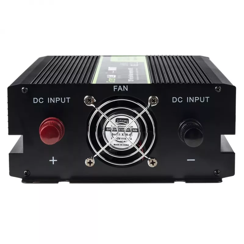 Jännitemuunnin Green Cell INV07, DC 12 V → AC 230 V, 300 W, 50 Hz, Type-C-pistoke, musta