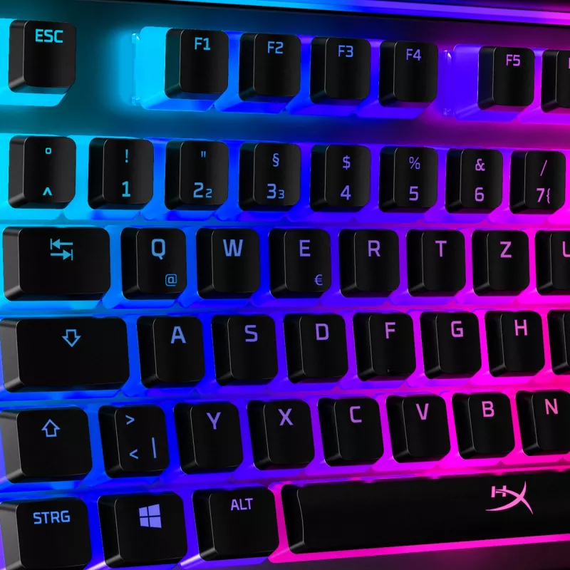 HyperX Pudding Keycaps – täydellinen näppäinsarja – ABS – musta (DE-asettelu) – näppäimistön näppäinhatut – ABS – musta