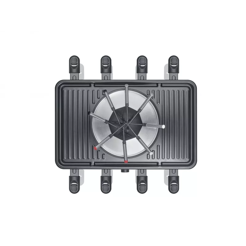 Severin RG 2347 raclette-grilli 8 henkilölle 1400 W musta