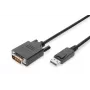ASM AK-340301-030-S ASSMANN kaapeli Displayport 1.1a lukituksella Type DP/DVI-D (24+1) M/M musta 3 m