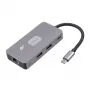 TB-sovitinkeskitin USB-C (7-in-1) HDMI USB SD/TF RJ45 (2500 Mbit/s) PD