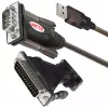 UNITEK Y-105A sarjakaapeli musta 1,5 m USB Type-A DB-9