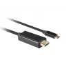 LANBERG CA-CMDP-10CU-0030-BK videokaapelisovitin, 3 m, USB Type-C - DisplayPort, 4K@60Hz/144Hz tuki