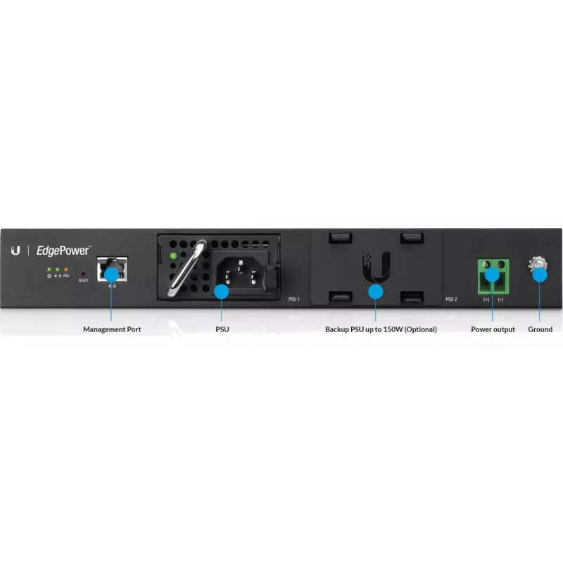 Virtalähde UBIQUITI EP-54V-150W 150 W, AC 100–240 V, 50–60 Hz, musta