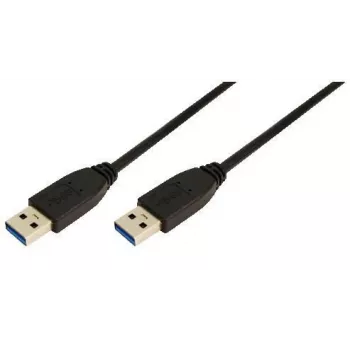 Logilink - USB-kaapeli - 9-pin USB Type-A (M) - 9-pin USB Type-A (M) - 3 m (USB / USB 2.0 / USB 3.0) - valettu - musta (CU0040)