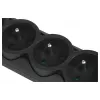 Ever Optima 5m musta 6 pistorasiaa 250 V