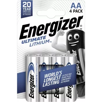 Energizer Lithium AA (Mignon) -paristo, 4 kpl:n pakkaus