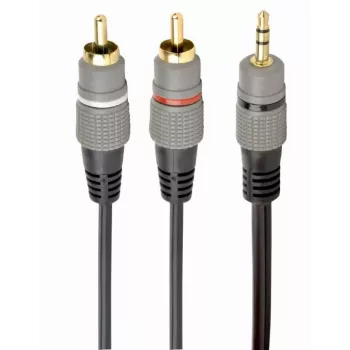 KAAPELI AUDIO 3.5MM TO 2RCA 2.5M/GOLD CCA-352-2.5M GEMBIRD