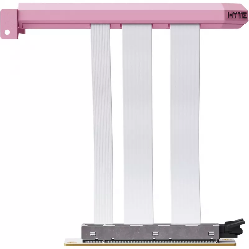PCIe 5.0 Hyper -riserkaapeli HYTE ACC-HYTE-PCIE50-SM, 20 cm, pinkki/valkoinen