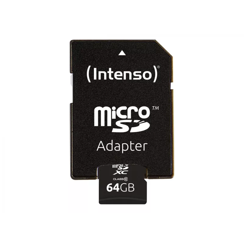 MicroSD-kortti Intenso 64GB MicroSDXC Class 10