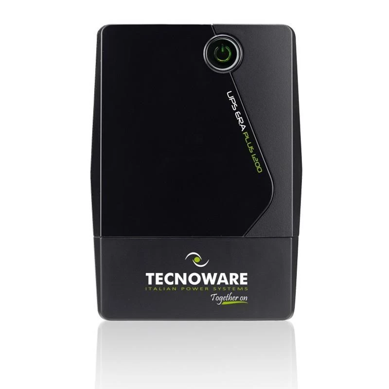 Tecnoware Era Plus 1600 FGCERAPL1602SCH line-interactive UPS, 1600 VA / 1200 W, siniaalto, Schuko, 12V 11Ah akku