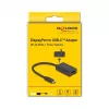 Adapteri DisplayPort naaras - USB Type-C uros DeLOCK 4K PD 85W