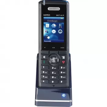 AGFEO DECT 60 IP - langaton lisämatkapuhelin - DECT - musta