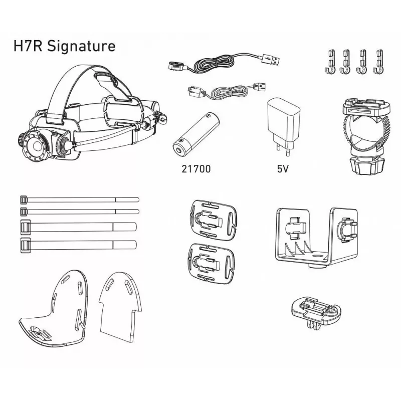 Ledlenser H7R Signature musta otsalamppu