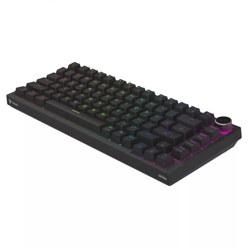 Savio ASTRAL BLACK JADE näppäimistö pelikäyttöön USB QWERTY US International