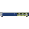 NETGEAR GS516PP hallitsematon Gigabit Ethernet (10/100/1000) Power over Ethernet (PoE) sininen, harmaa