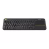 Logitech Wireless Touch Keyboard K400 Plus - näppäimistö - kosketuslevyllä - langaton - 2,4 GHz - Belgia - musta