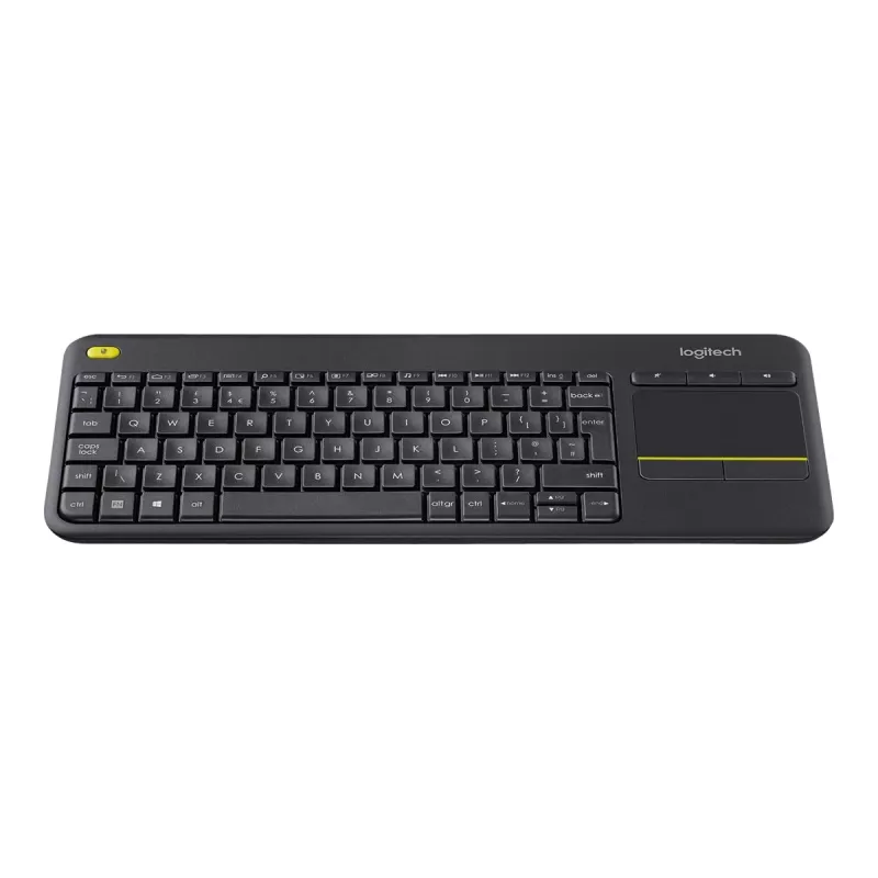 Logitech Wireless Touch Keyboard K400 Plus - näppäimistö - kosketuslevyllä - langaton - 2,4 GHz - Belgia - musta