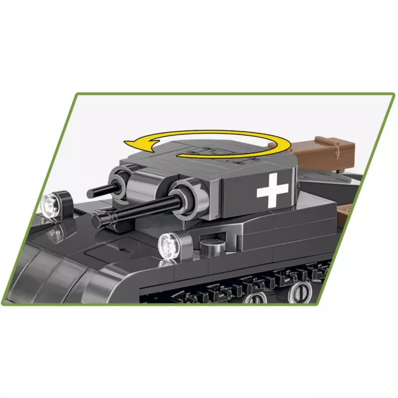 Rakennussarja Cobi Panzer II Ausf. A — 250 osaa, musta
