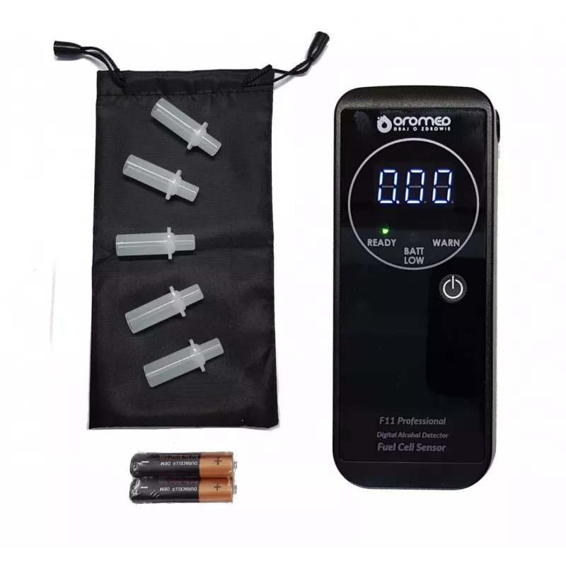Oromed F11 PROFESSIONAL -alkometri 0 - 4 ‰ 0,05 ‰ musta