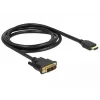 Videokaapeliadapteri DeLOCK 85583 1,5 m DVI-D HDMI tyyppi A musta